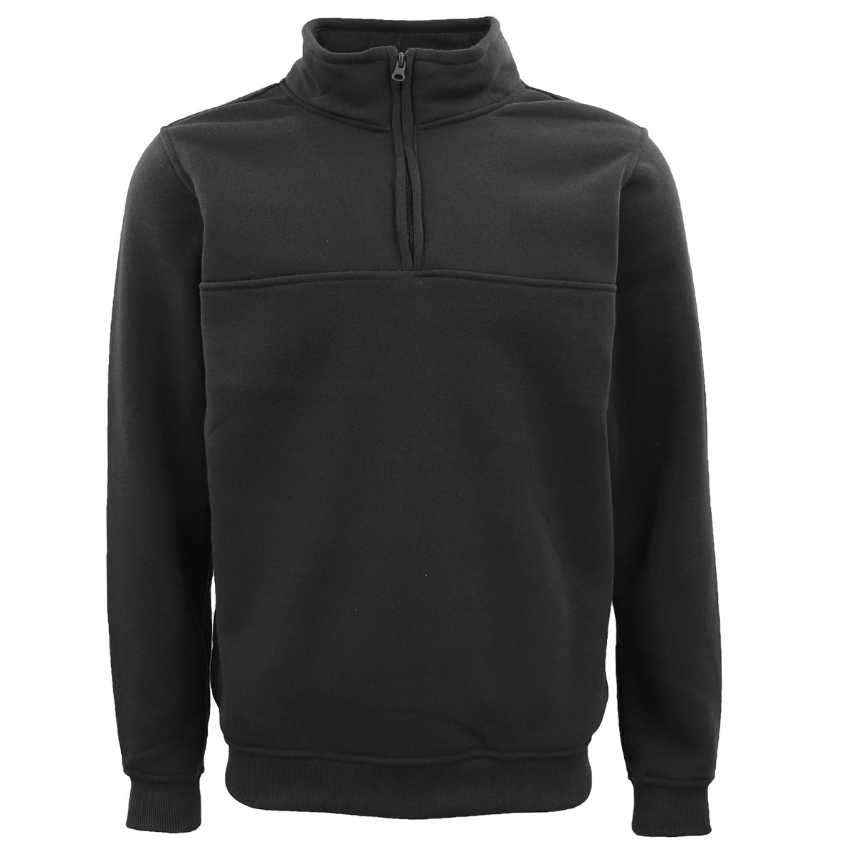 Men's Unisex Adult Half - Zip Fleece Jumper Pullover Stand Collar Jacket