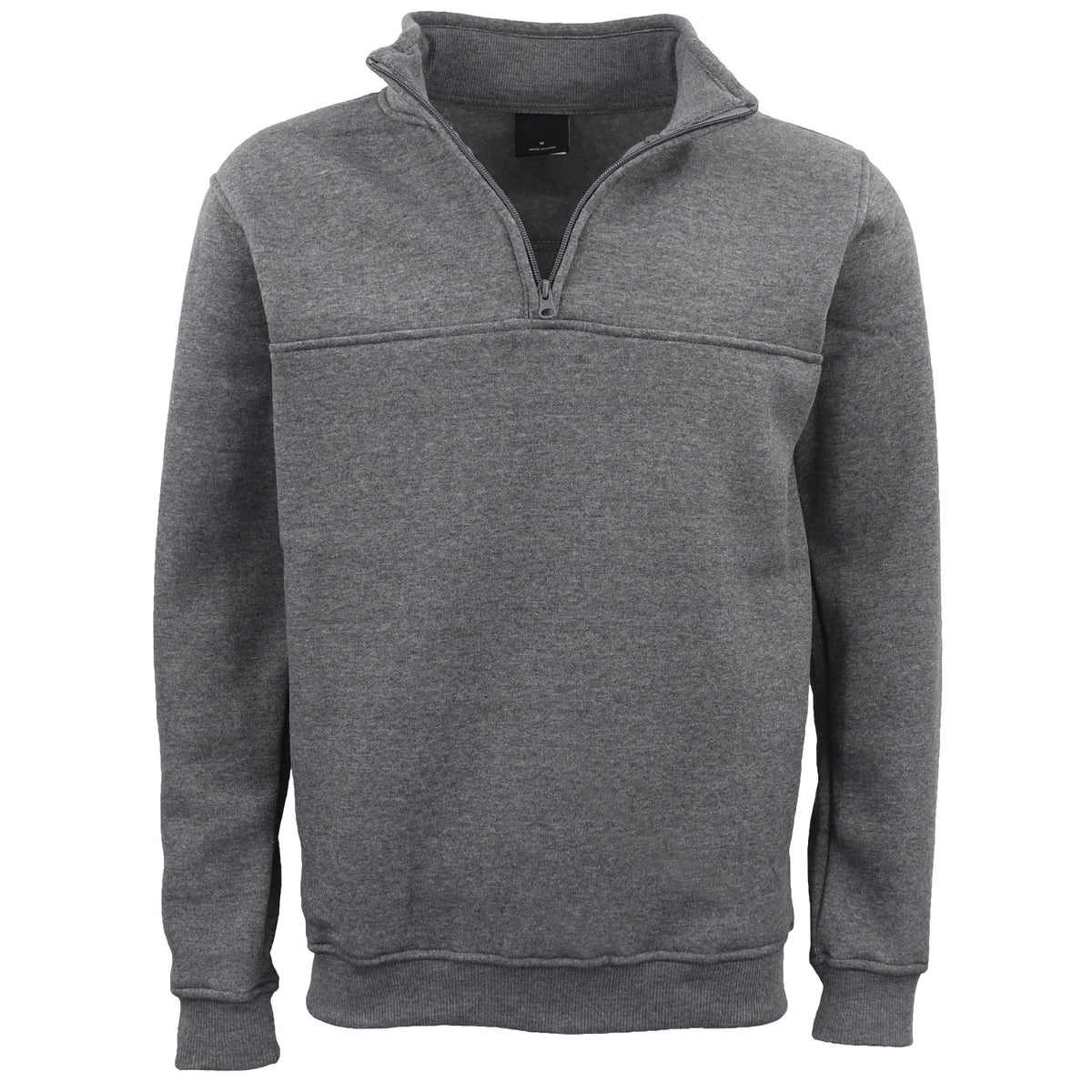 Men's Unisex Adult Half - Zip Fleece Jumper Pullover Stand Collar Jacket
