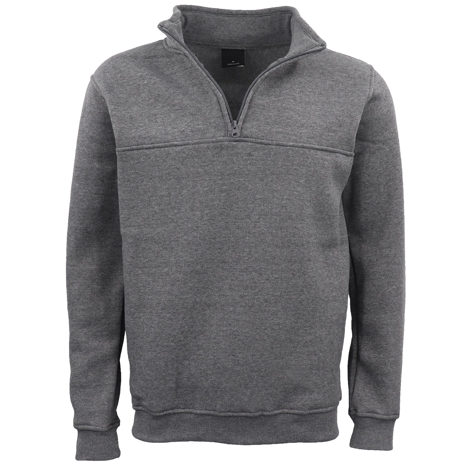 Men's Unisex Adult Half - Zip Fleece Jumper Pullover Stand Collar Jacket