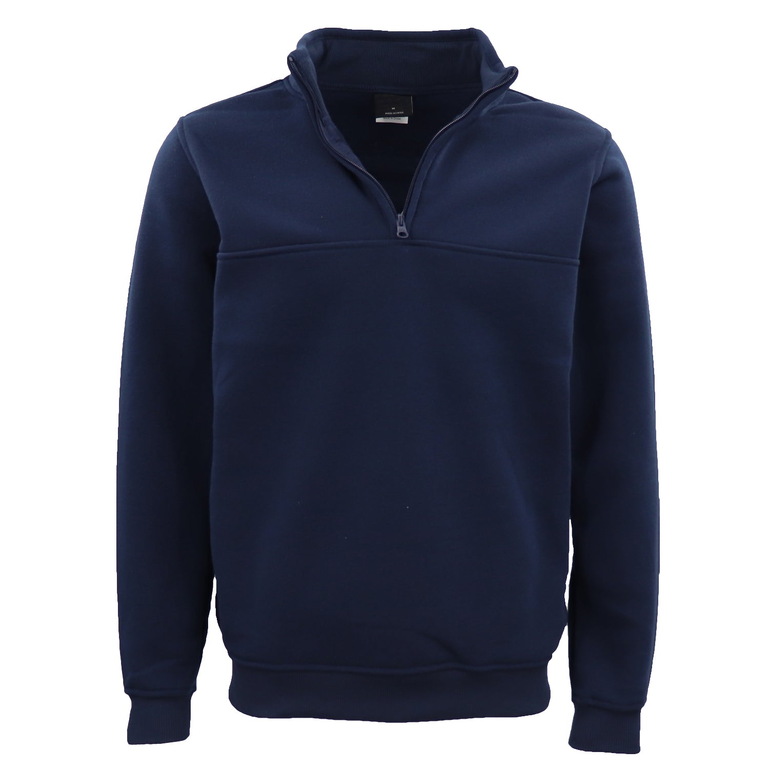 Men's Unisex Adult Half - Zip Fleece Jumper Pullover Stand Collar Jacket
