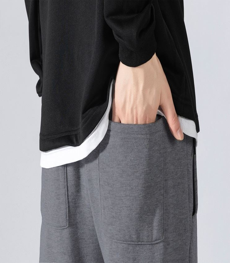 Men's Fleece Slim Trackpant Sport Joggers w Zipped Pockets Gym Casucal