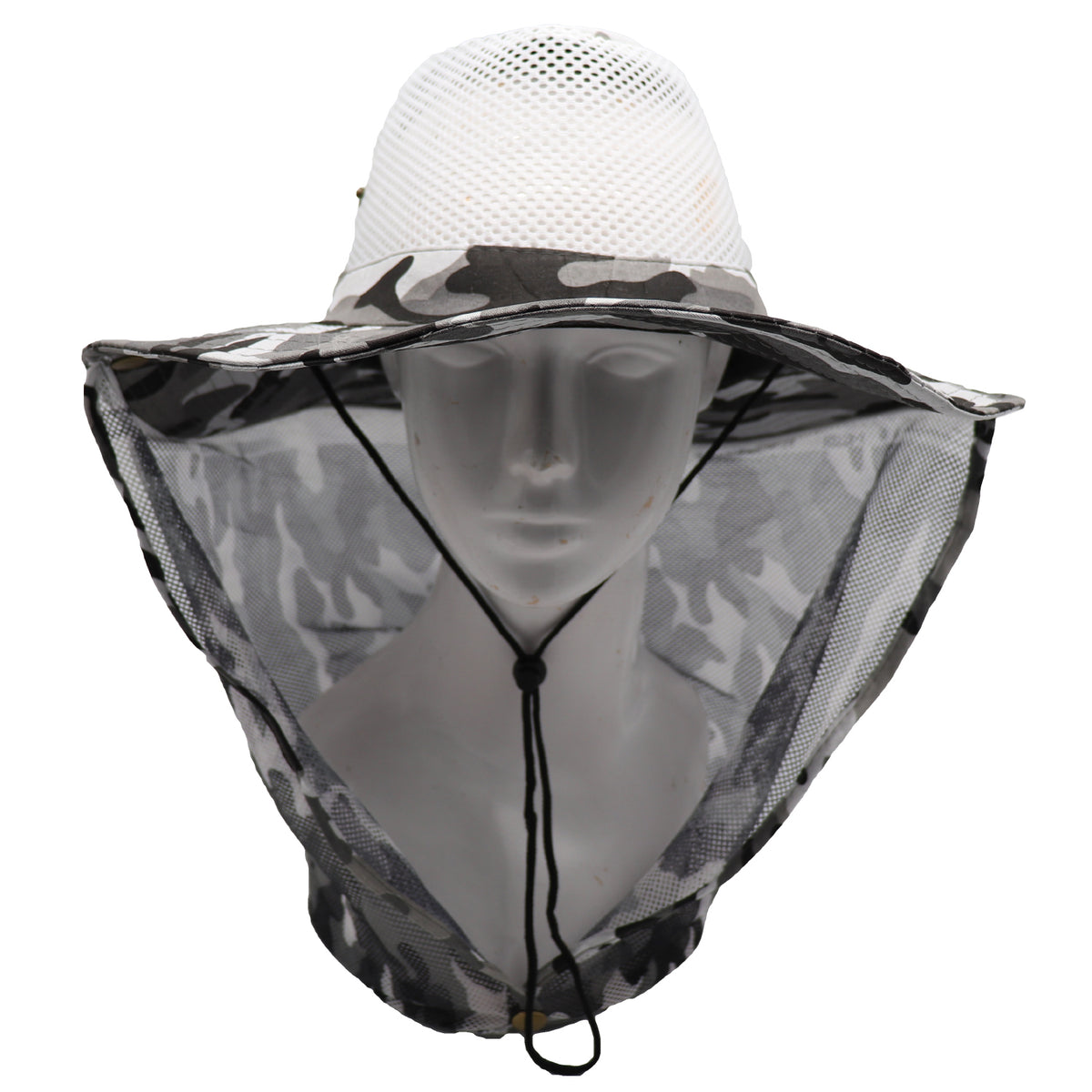 Bucket Flap Boonie Slouch Hat Wide Brim Mesh Crown Neck UV Protect Breathable