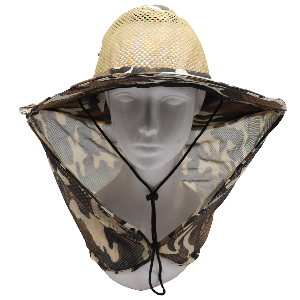 Bucket Flap Boonie Slouch Hat Wide Brim Mesh Crown Neck UV Protect Breathable
