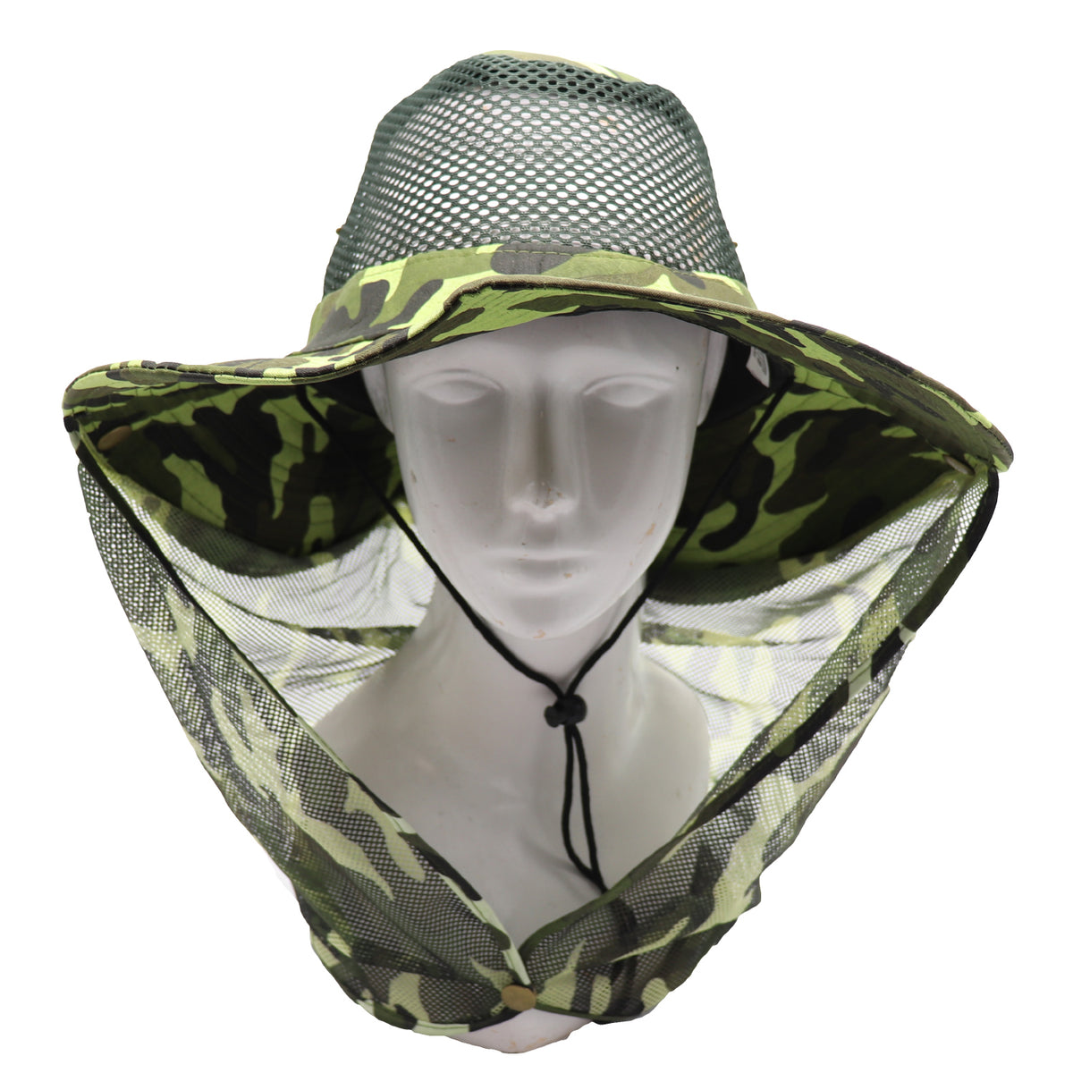 Bucket Flap Boonie Slouch Hat Wide Brim Mesh Crown Neck UV Protect Breathable