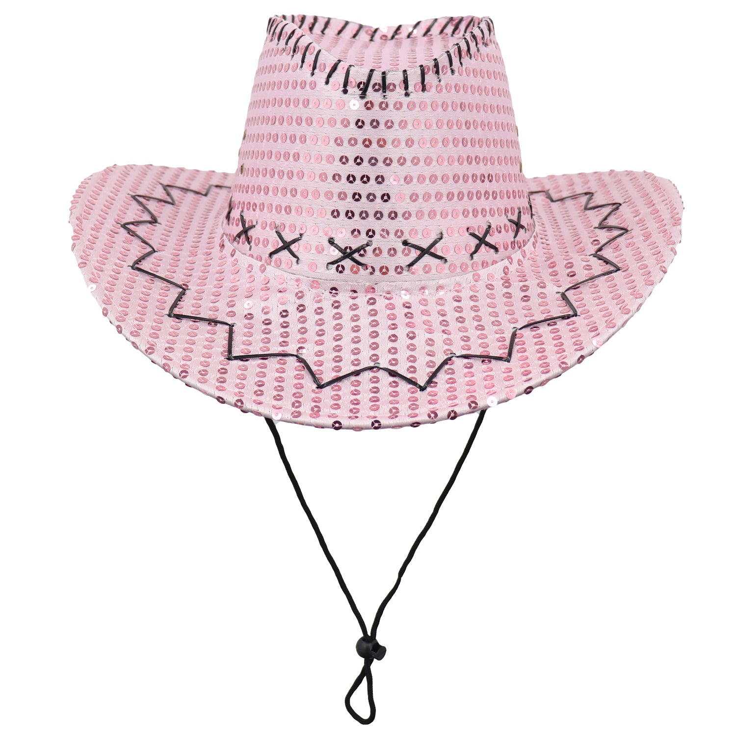 Sequin Cowboy Hat Glitter Cap Western Trilby Shiny Cowgirl Dress Up Party