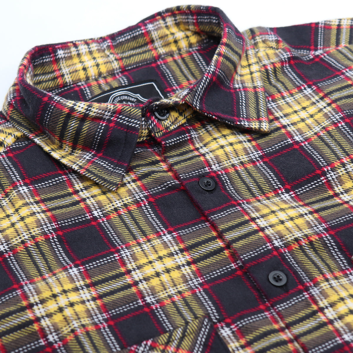 Men's 100% Cotton Flannelette Shirt Long Sleeve Plaid Check Flannel w Pockets