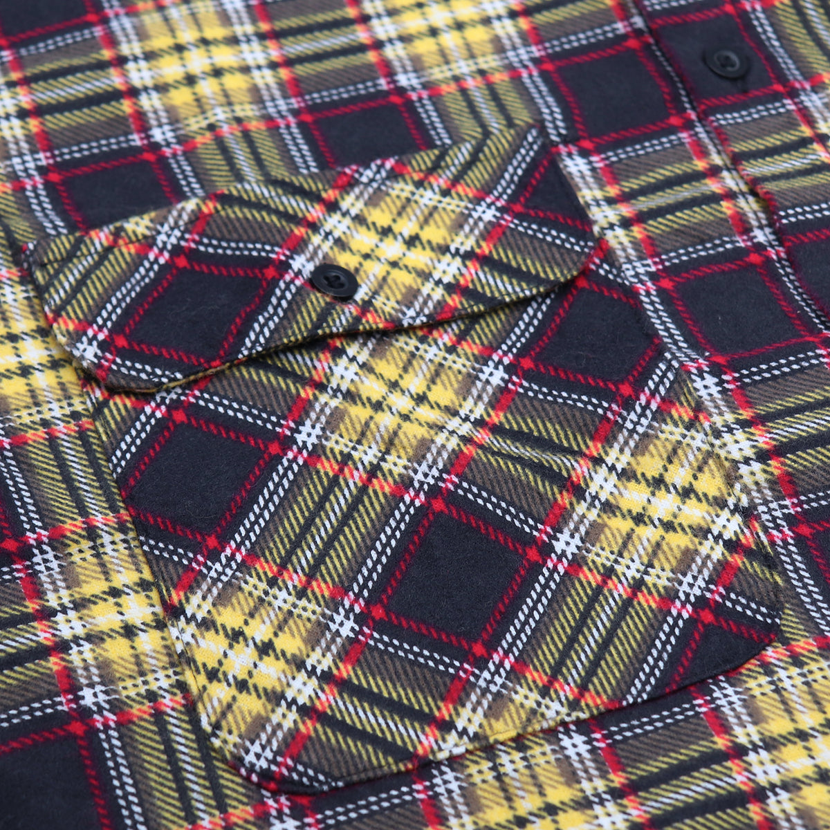 Men's 100% Cotton Flannelette Shirt Long Sleeve Plaid Check Flannel w Pockets