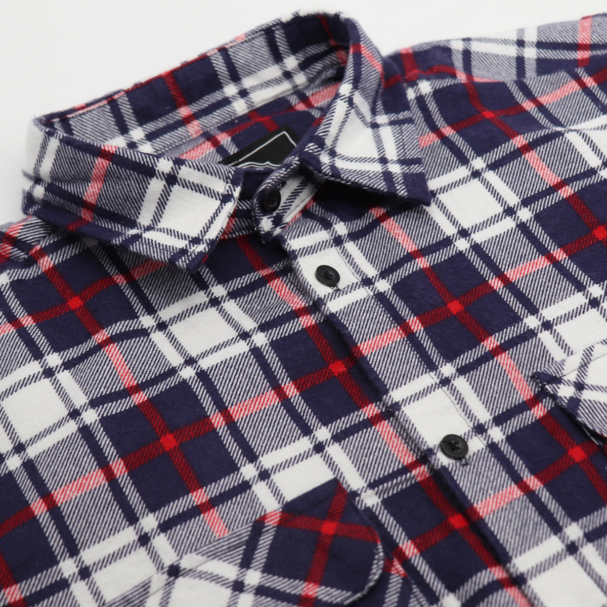 Men's 100% Cotton Flannelette Shirt Long Sleeve Plaid Check Flannel w Pockets