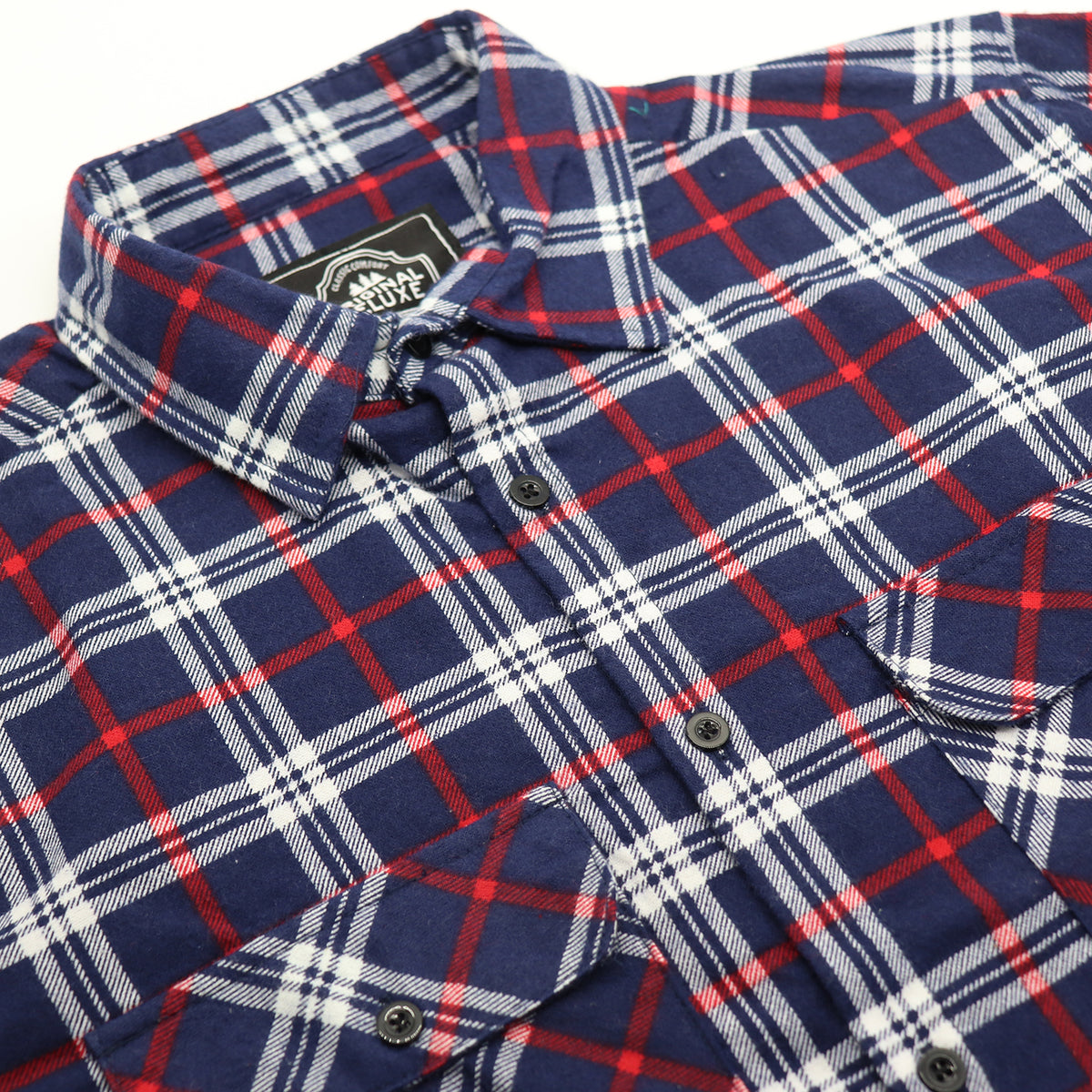 Men's 100% Cotton Flannelette Shirt Long Sleeve Plaid Check Flannel w Pockets