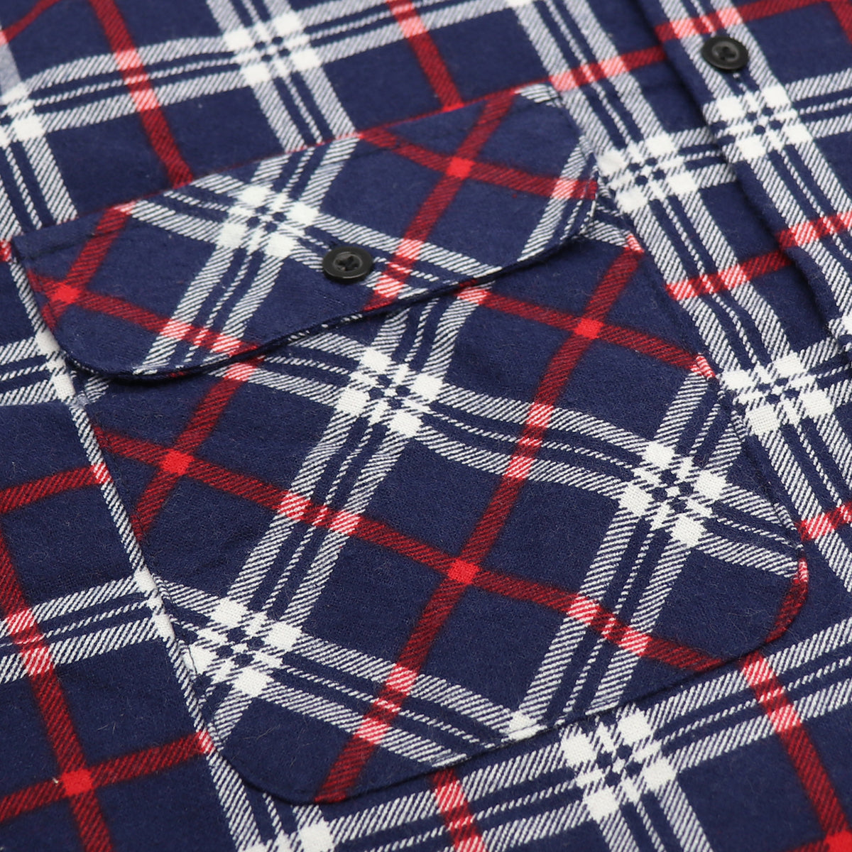 Men's 100% Cotton Flannelette Shirt Long Sleeve Plaid Check Flannel w Pockets