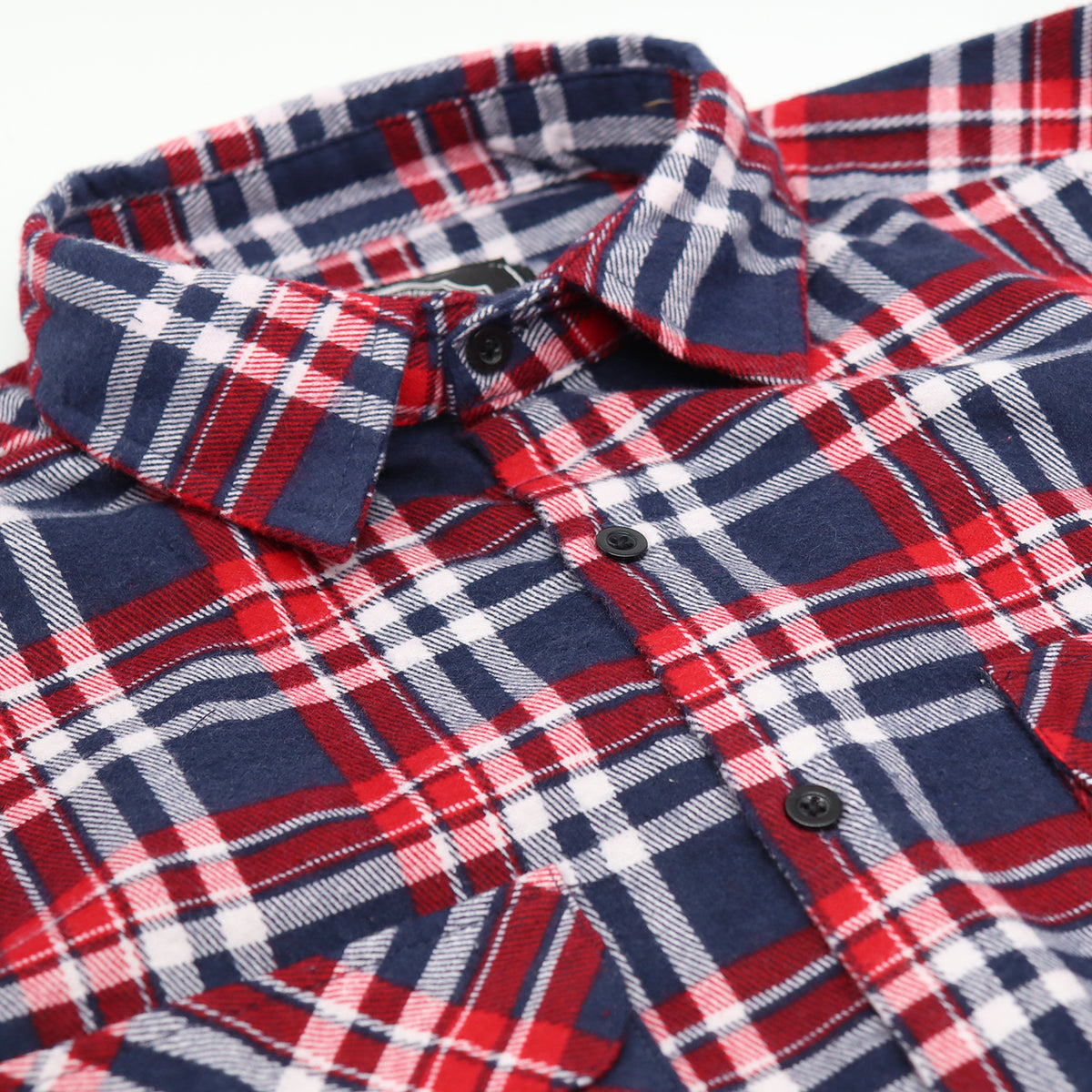 Men's 100% Cotton Flannelette Shirt Long Sleeve Plaid Check Flannel w Pockets