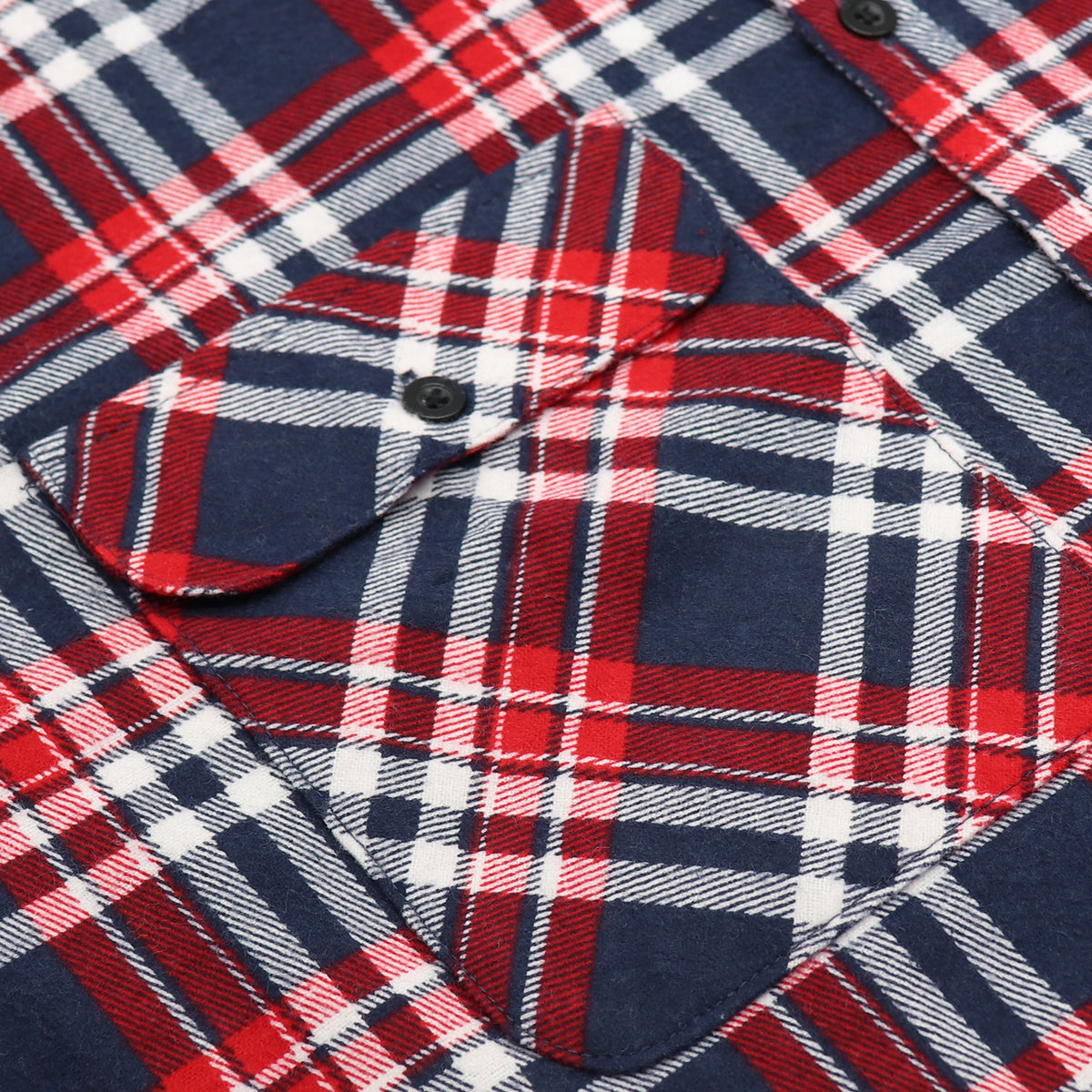 Men's 100% Cotton Flannelette Shirt Long Sleeve Plaid Check Flannel w Pockets