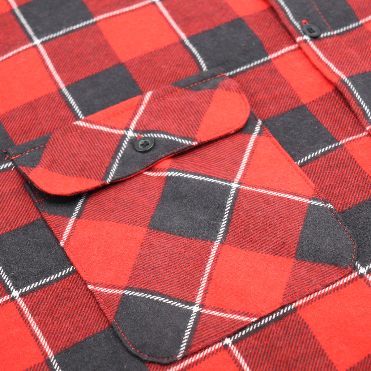 Men's 100% Cotton Flannelette Shirt Long Sleeve Plaid Check Flannel w Pockets