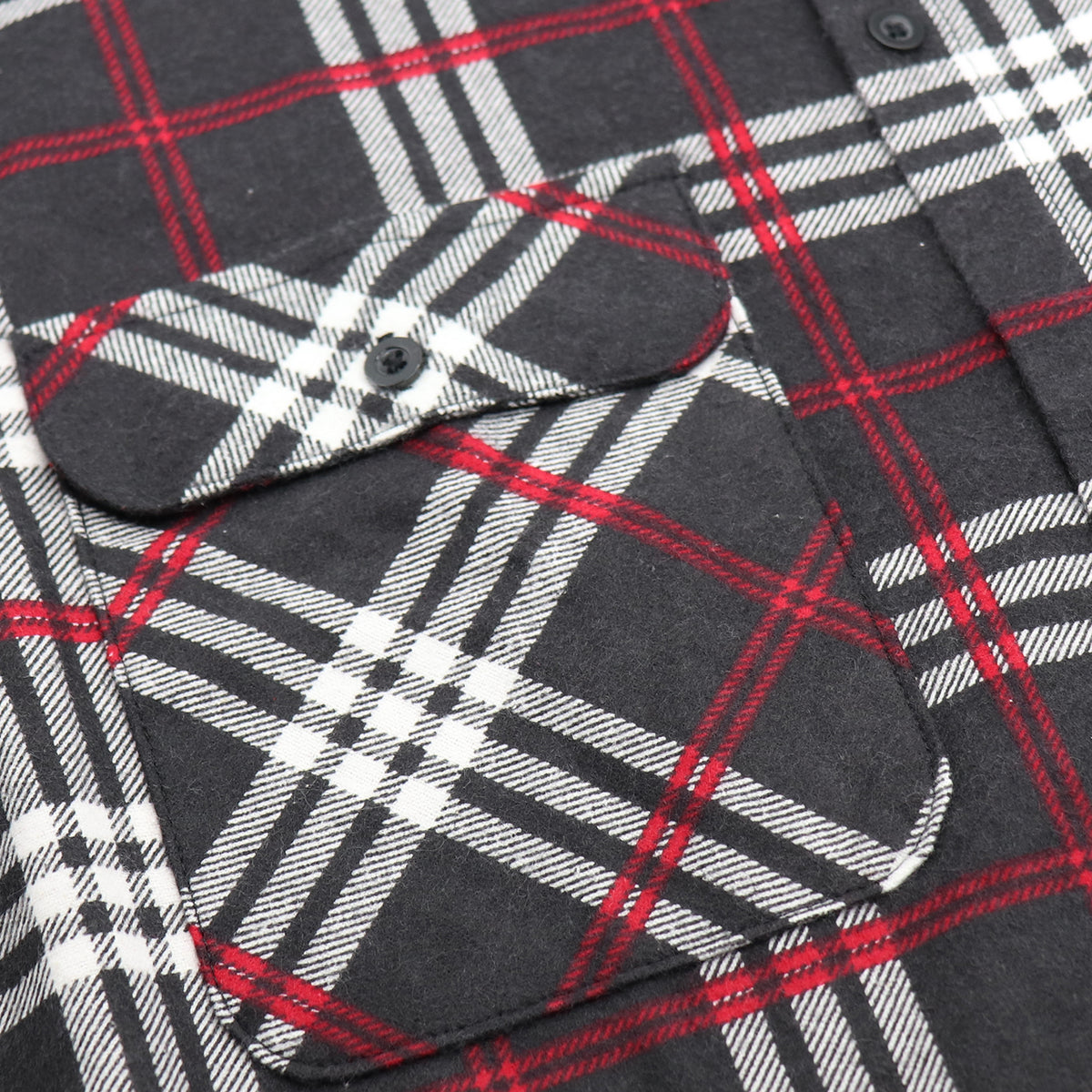 Men's 100% Cotton Flannelette Shirt Long Sleeve Plaid Check Flannel w Pockets