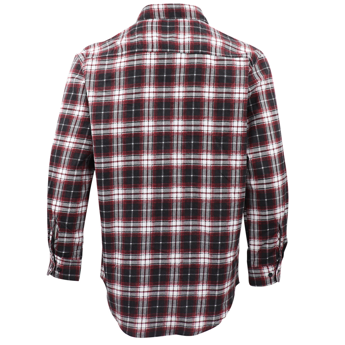 Men's 100% Cotton Flannelette Shirt Long Sleeve Plaid Check Flannel w Pockets