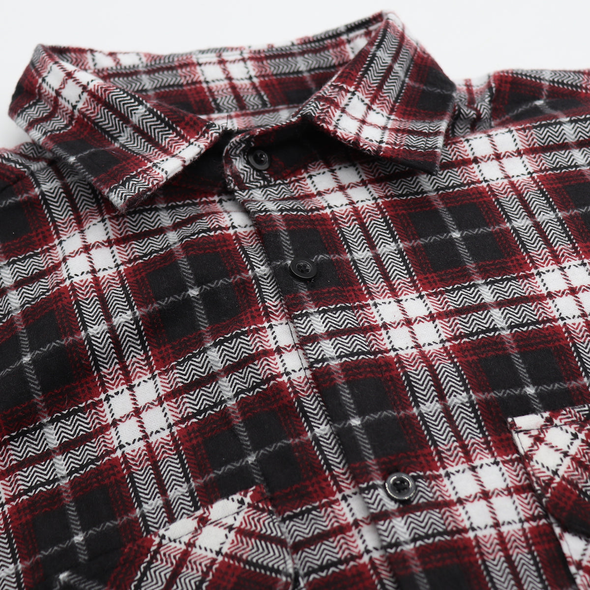 Men's 100% Cotton Flannelette Shirt Long Sleeve Plaid Check Flannel w Pockets