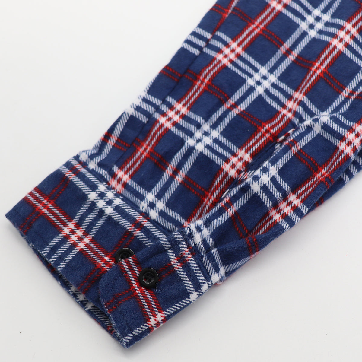 Men's 100% Cotton Flannelette Shirt Long Sleeve Plaid Check Flannel w Pockets