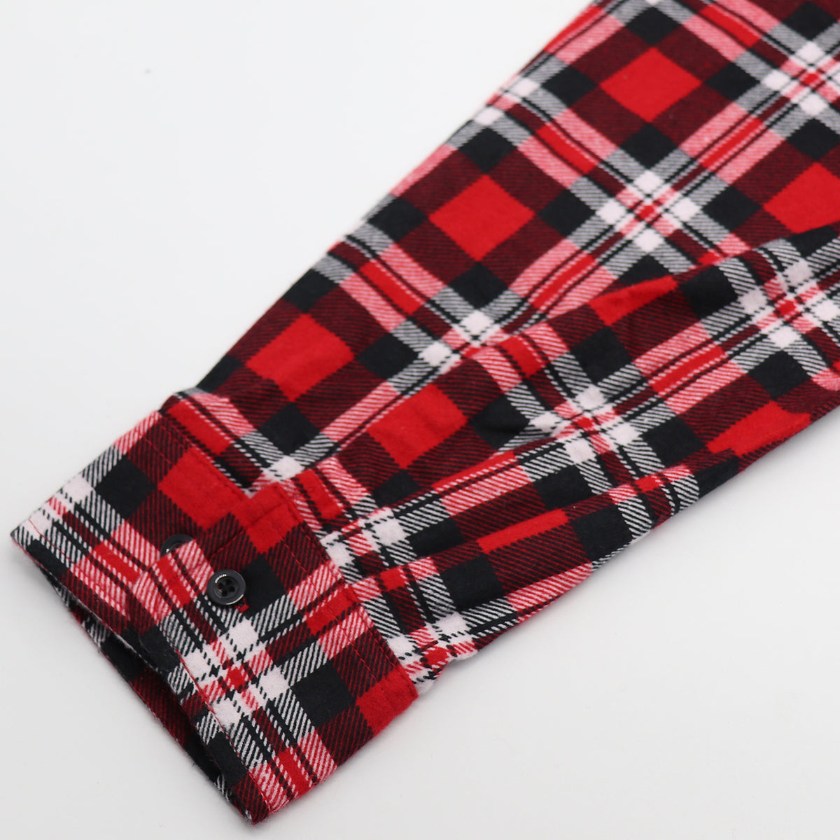 Men's 100% Cotton Flannelette Shirt Long Sleeve Plaid Check Flannel w Pockets