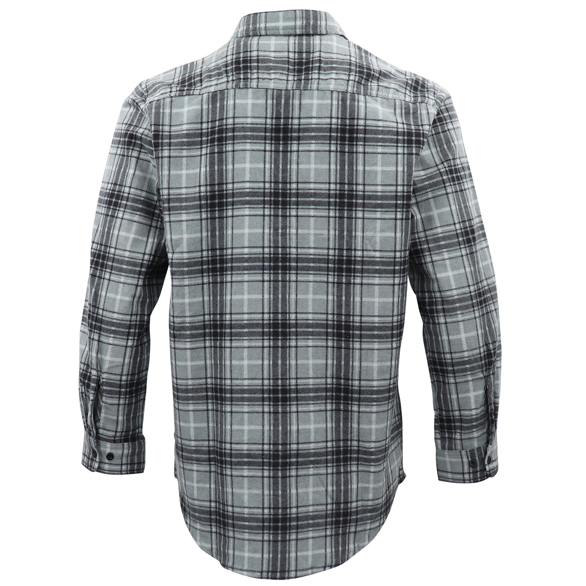 Men's 100% Cotton Flannelette Shirt Long Sleeve Plaid Check Flannel w Pockets