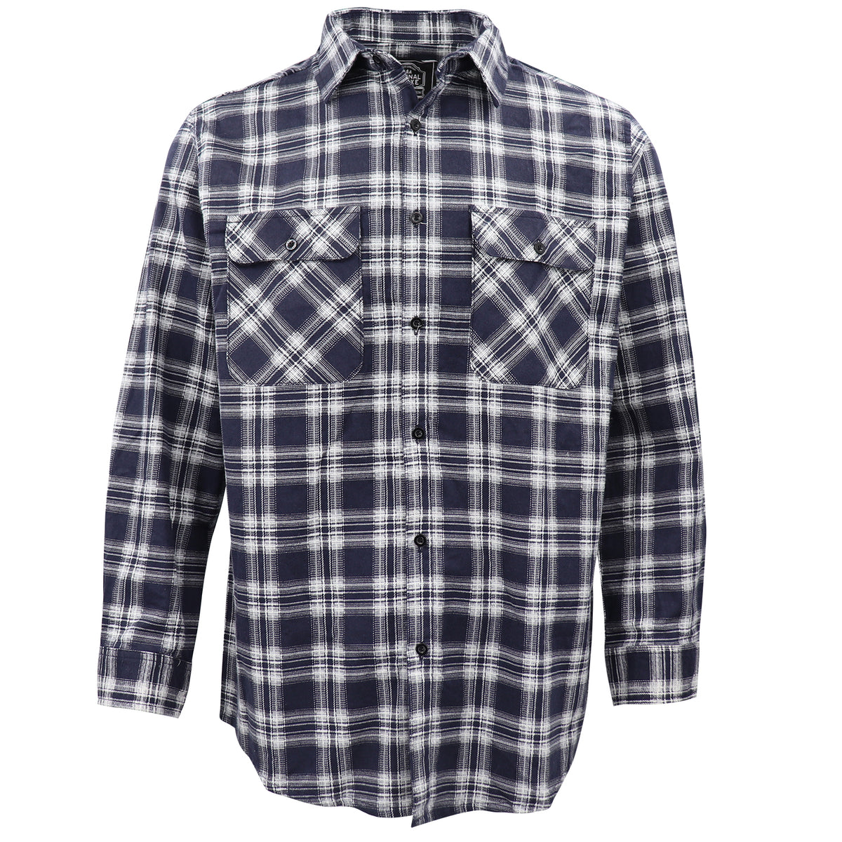 Men's 100% Cotton Flannelette Shirt Long Sleeve Plaid Check Flannel w Pockets