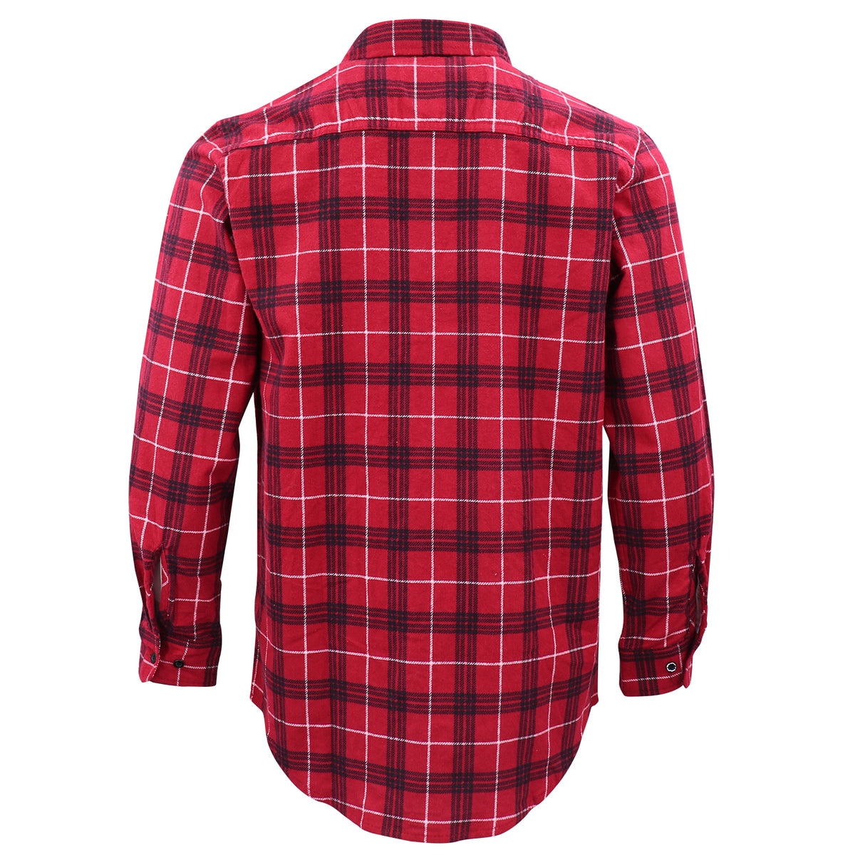 Men's 100% Cotton Flannelette Shirt Long Sleeve Plaid Check Flannel w Pockets
