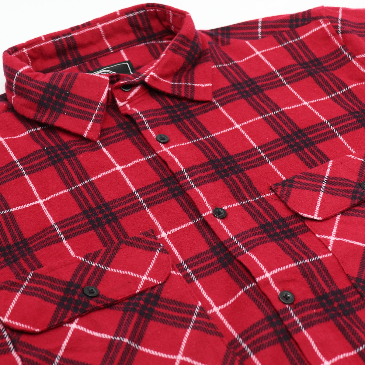 Men's 100% Cotton Flannelette Shirt Long Sleeve Plaid Check Flannel w Pockets