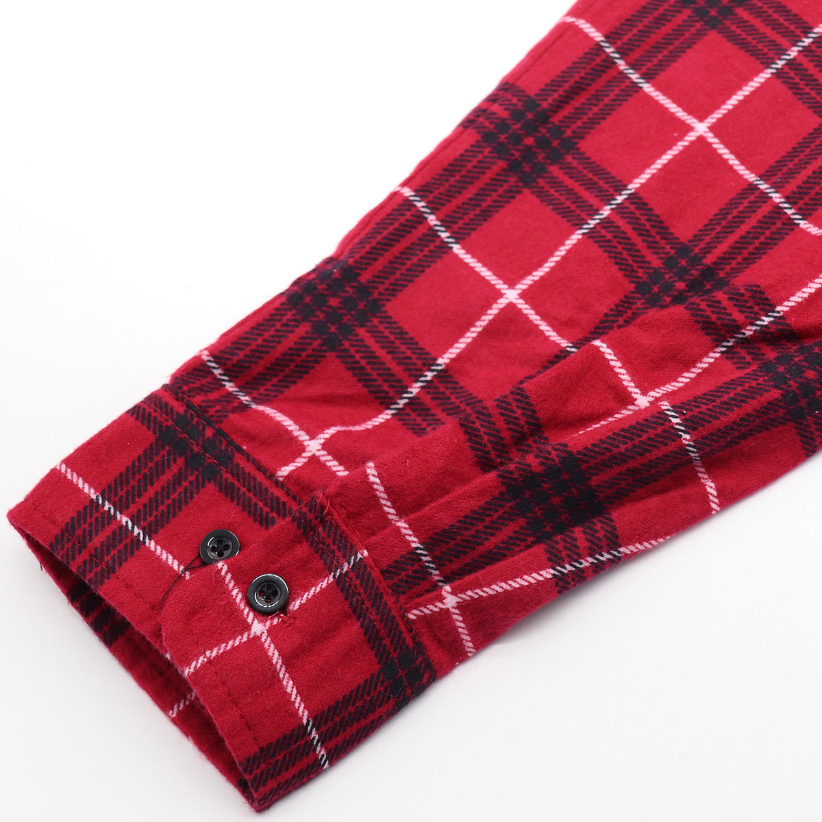 Men's 100% Cotton Flannelette Shirt Long Sleeve Plaid Check Flannel w Pockets