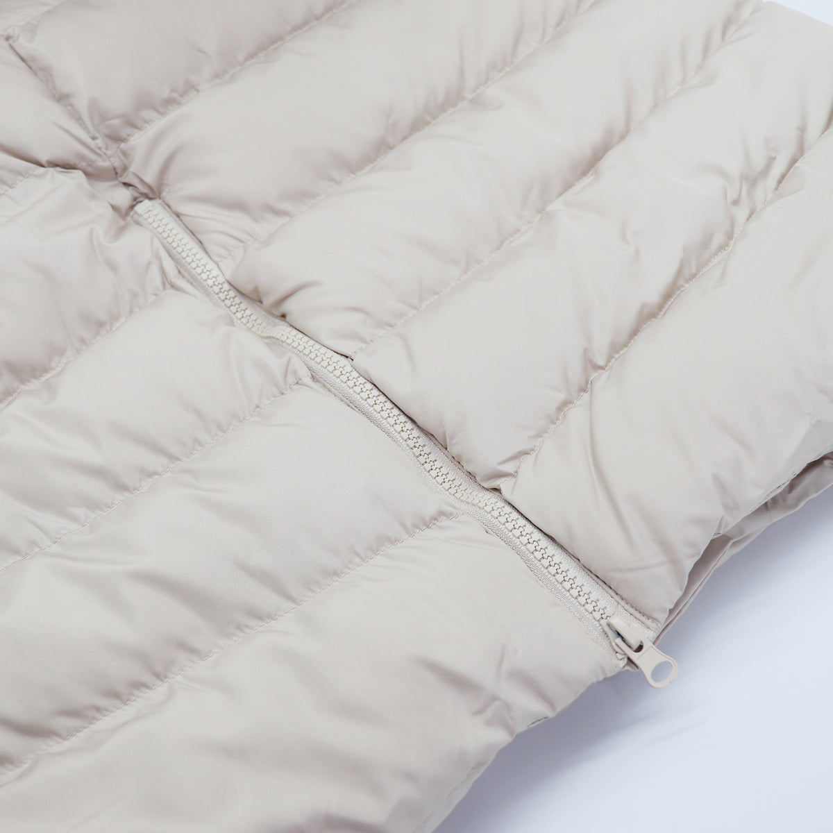 Women's Longline Padded Vest Hooded Jacket Puffer Puffy Quilted Zip Coat