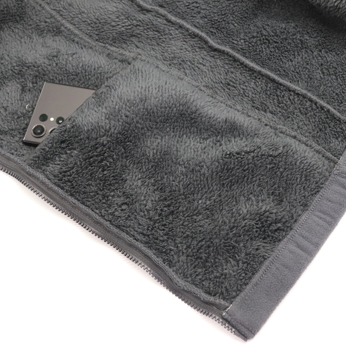 Mens Thick Zip Up Jumper w Sherpa Fur Lined Sweatshirt Winter Unisex Jacket