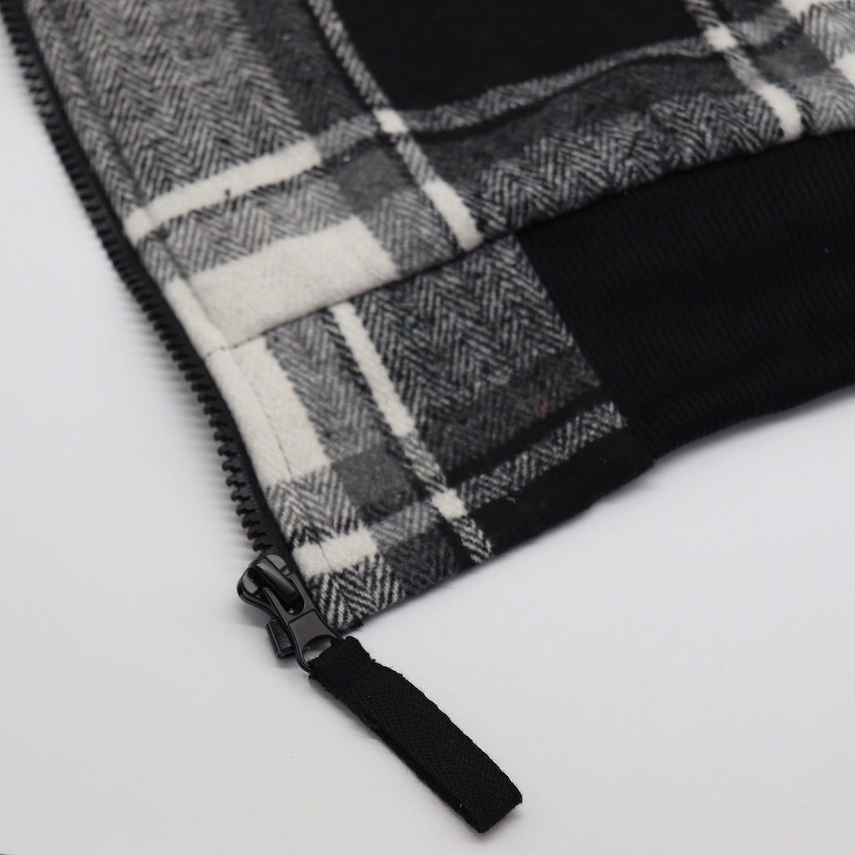 Men's Thick Sherpa Fur Lined Plaid Hoodie Jacket Zip Hooded Jumper Coat
