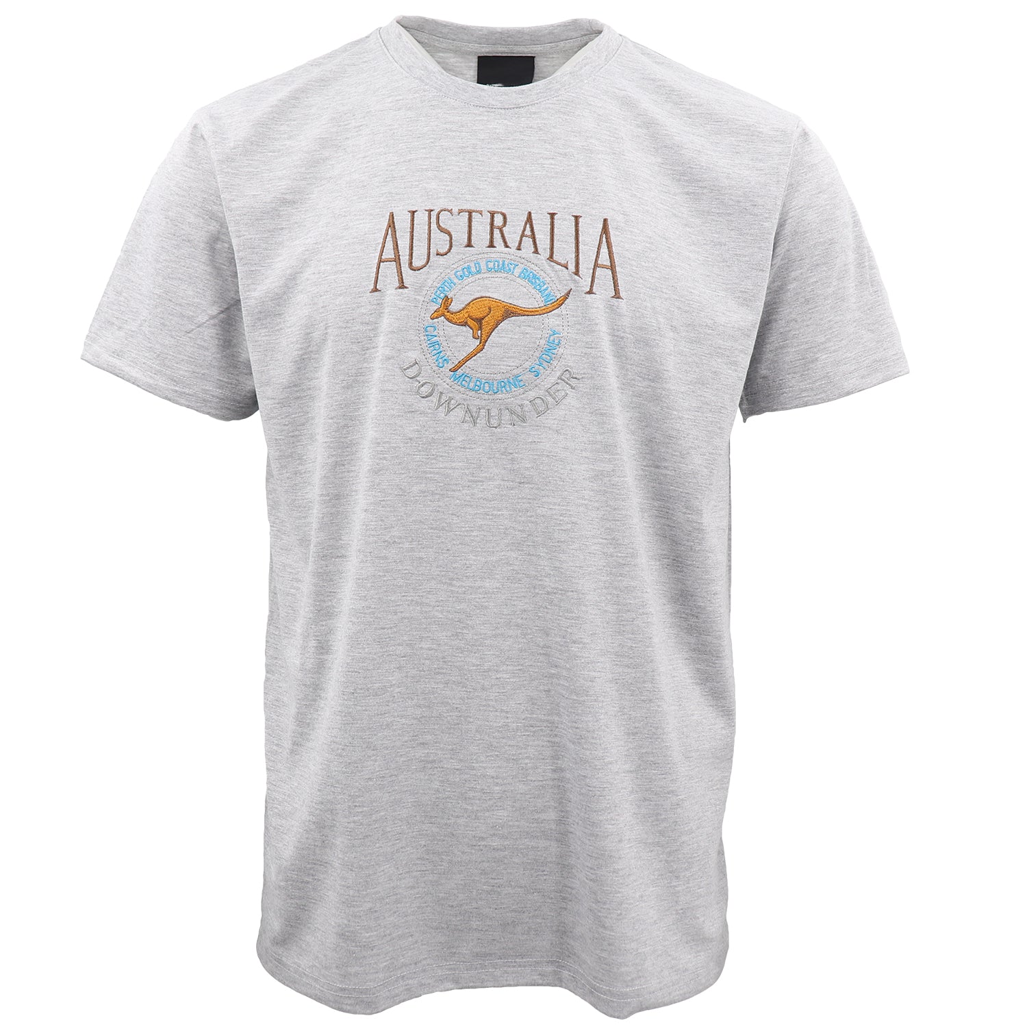 100% Cotton Unisex Embroidered Australian Kangaroo T - Shirt Souvenir Top Tee