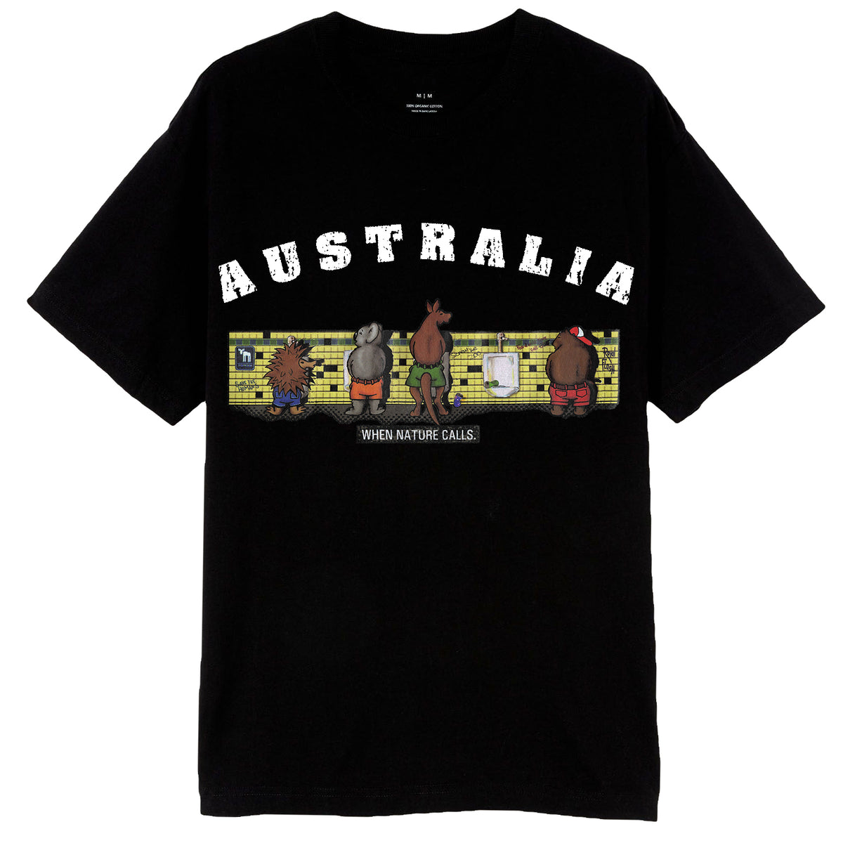 Adult 100% Cotton T - Shirt Australia When Nature Calls Souvenir Tee Fun Tops