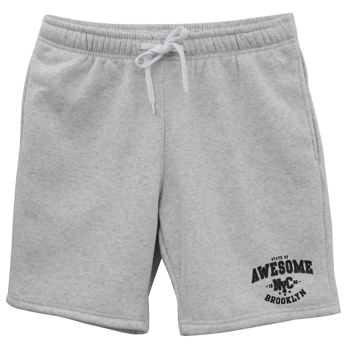 Men's Fleece Shorts Casual Sports Sweat Pants w Elastic Waist Drawstring