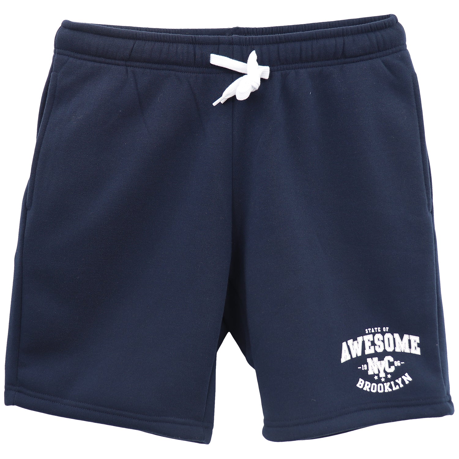 Men's Fleece Shorts Casual Sports Sweat Pants w Elastic Waist Drawstring
