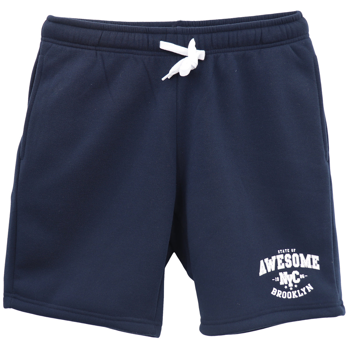 Men's Fleece Shorts Casual Sports Sweat Pants w Elastic Waist Drawstring