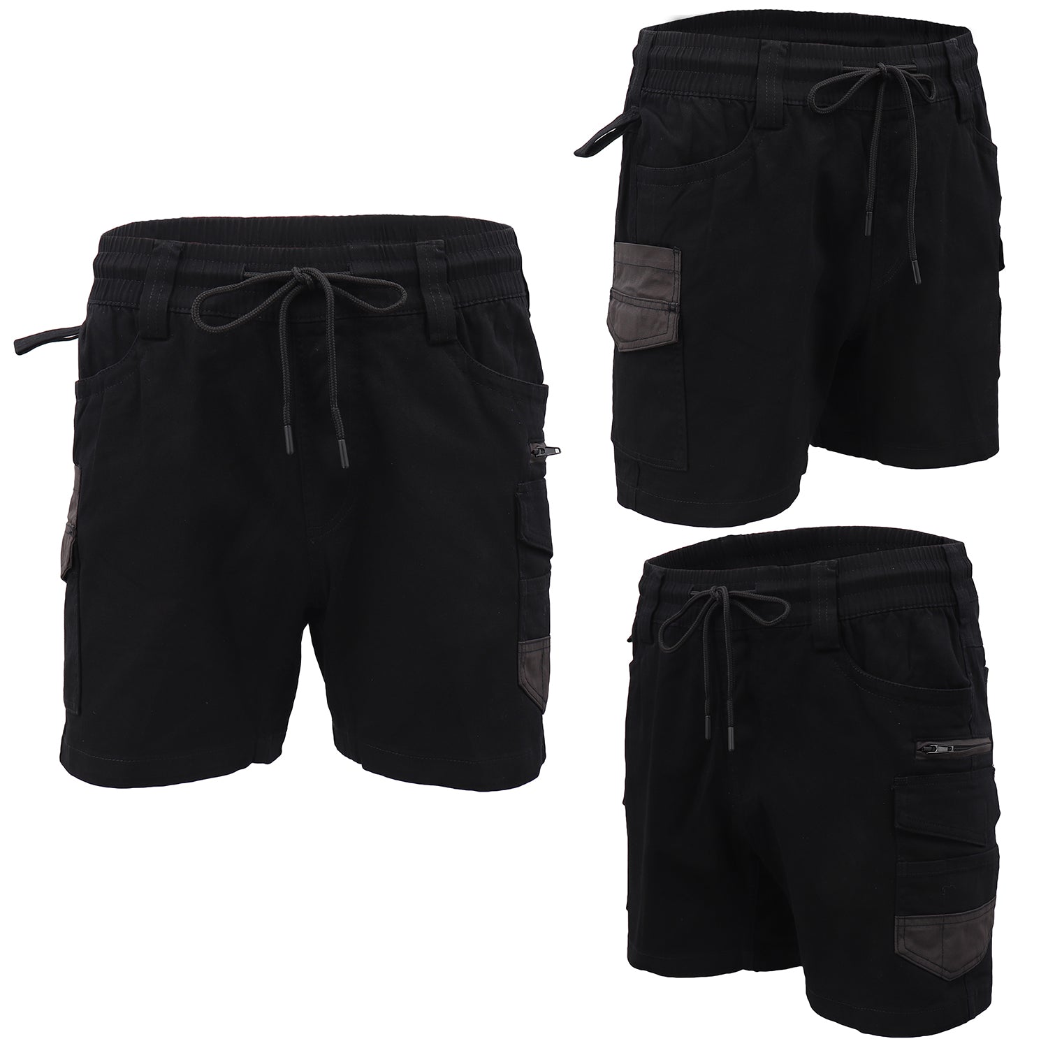 Mens Cargo Cotton Work Shorts 10 Pockets Tradies Utility Pants Workwear