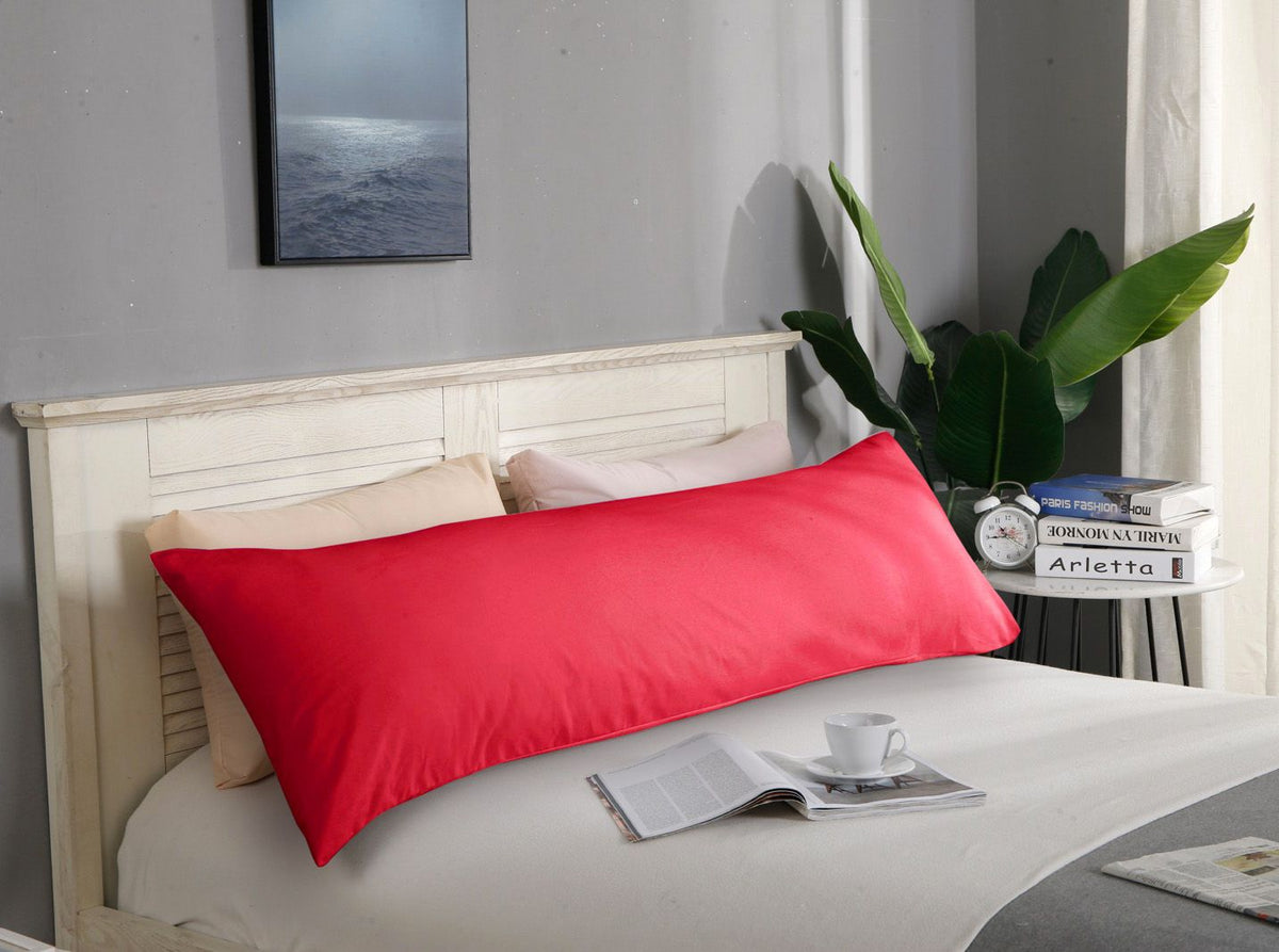 1000TC Ultra Soft Body Pillowcase - Red