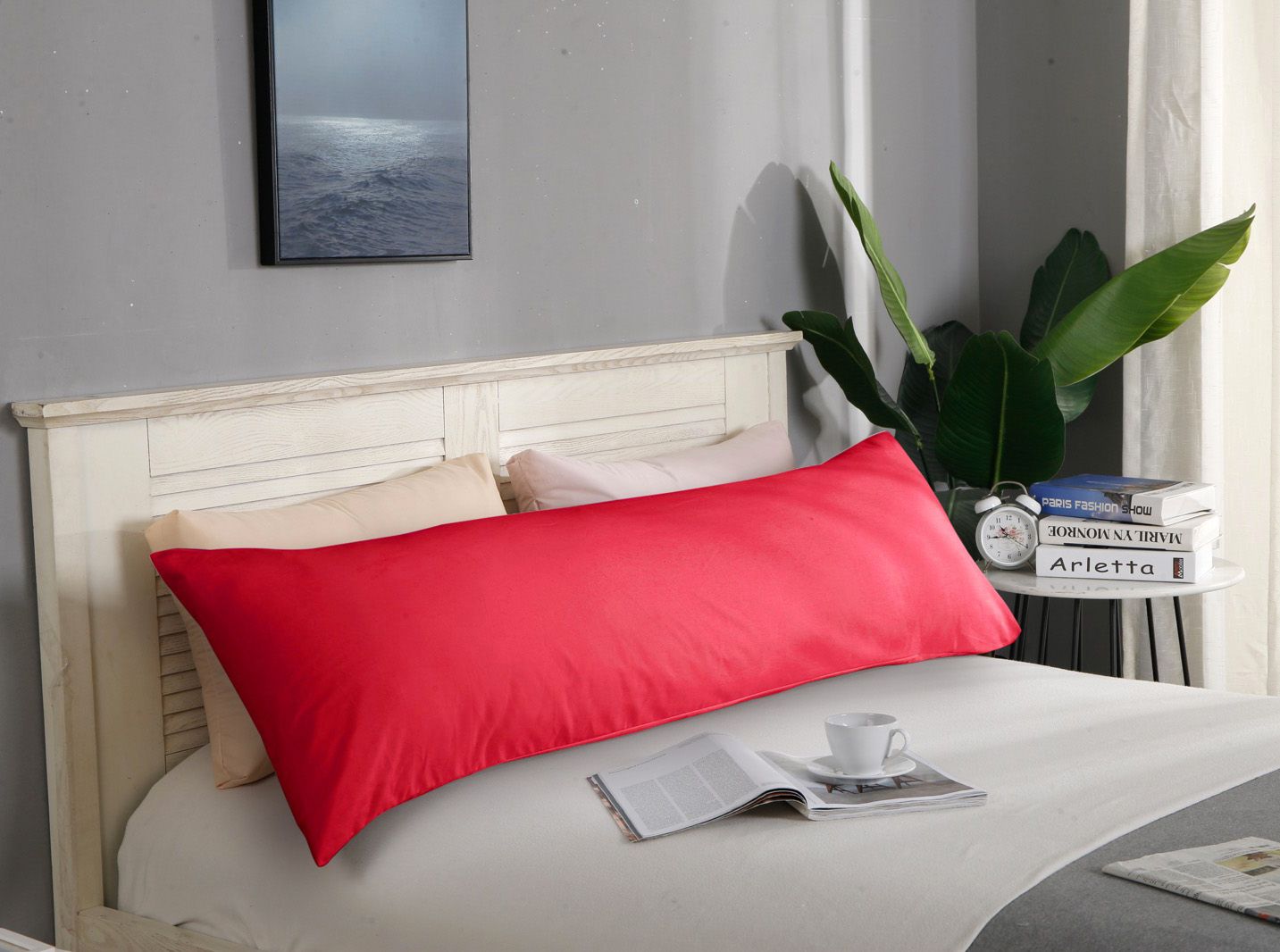1000TC Ultra Soft Body Pillowcase - Red