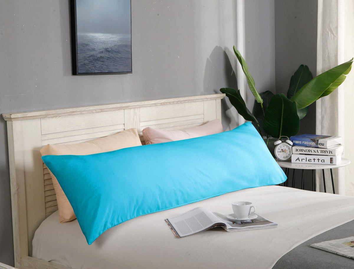 1000TC Ultra Soft Body Pillowcase - Light Blue