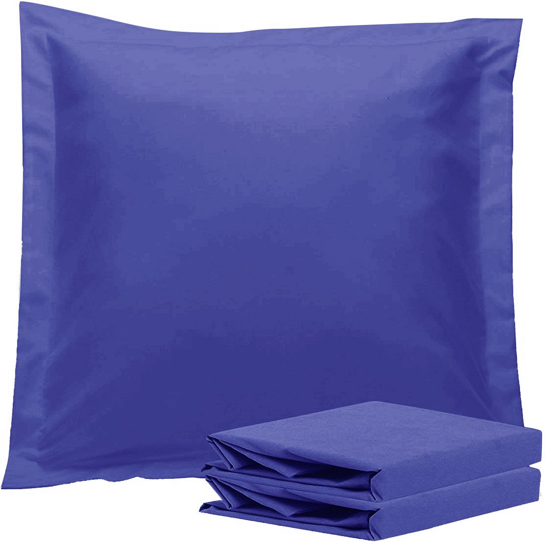 1000TC Ultra Soft European Pillowcases 2 - Pack Royal Blue