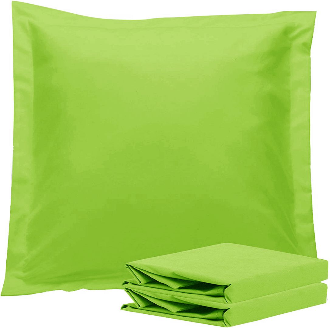 1000TC Ultra Soft European Pillowcases 2 - Pack Green