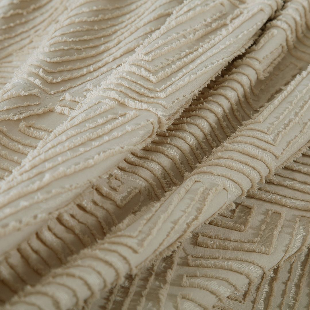 Tufted Textured Jacquard Quilt Cover Set - Super King Size