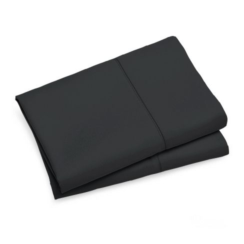 1000TC Ultra Soft King size Pillowcases 2 - Pack - Black