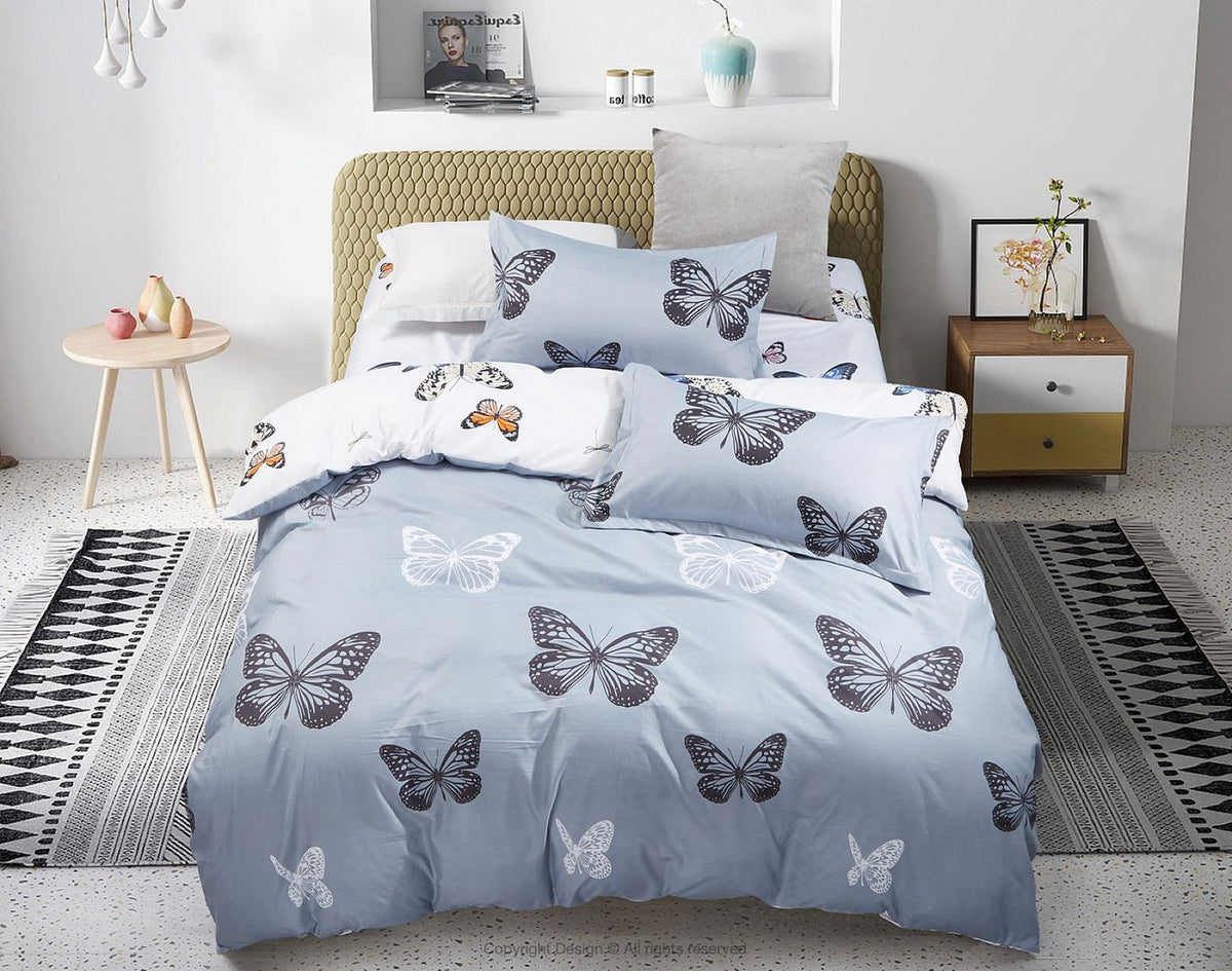 Butterfly King Size Quilt/Duvet Cover - V493-MK-423