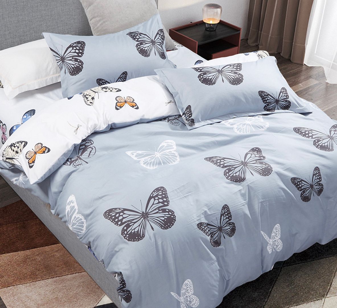 Butterfly King Size Quilt/Duvet Cover - V493-MK-423