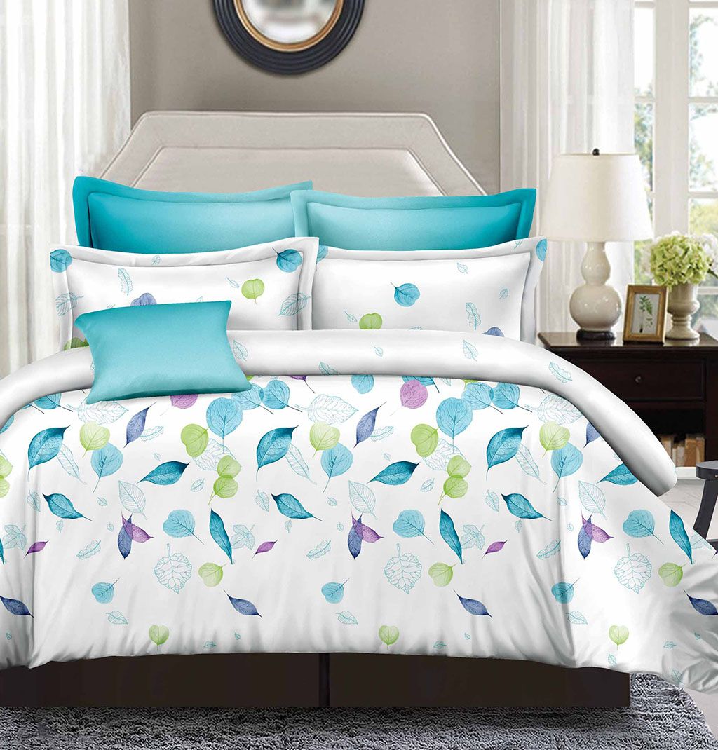 Leaves Queen Size Duvet Quilt Cover - V493-MQ-320