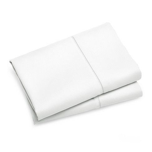 1000TC Ultra Soft Queen size Pillowcases 2 - Pack - White