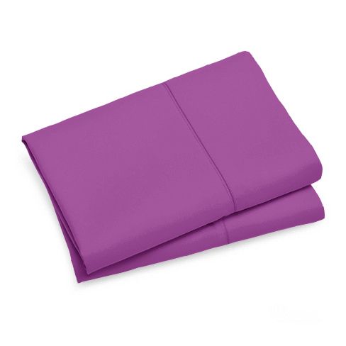 1000TC Ultra Soft Queen size Pillowcases 2 - Pack - Purple