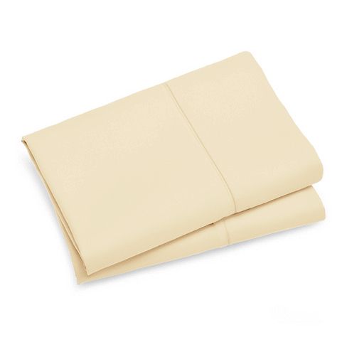 1000TC Ultra Soft Queen size Pillowcases 2 - Pack - Yellow Cream
