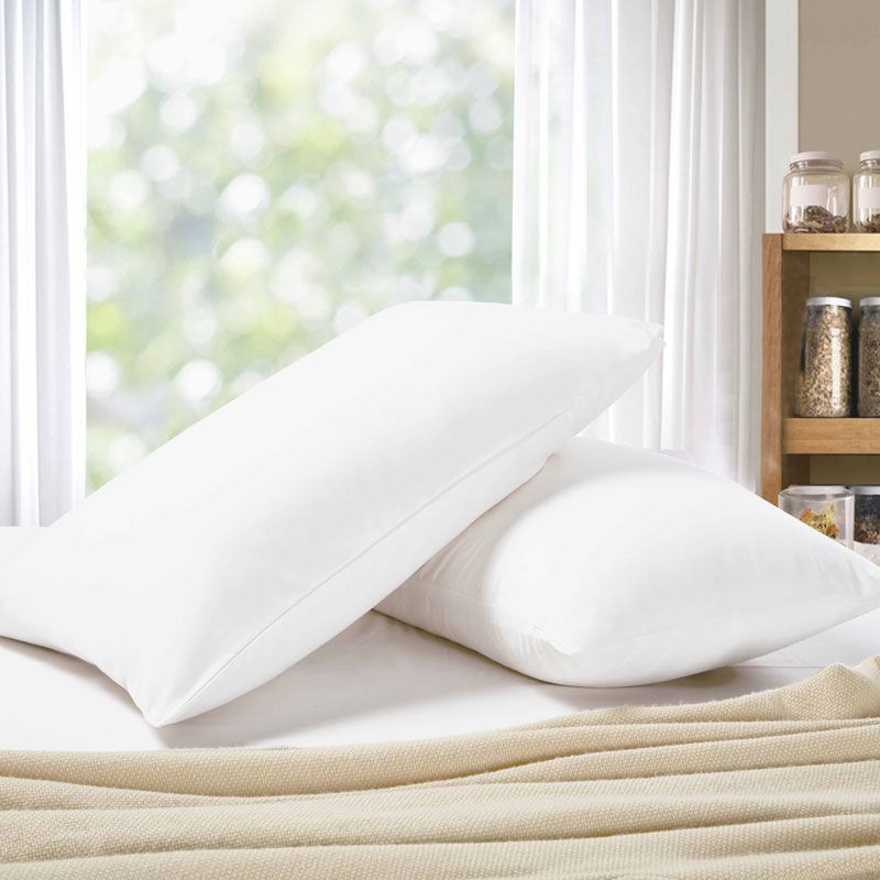 1000TC Ultra Soft Standrad size Pillowcases 2 - Pack - White